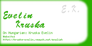 evelin kruska business card